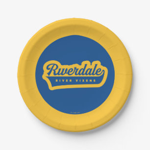 Riverdale River Vixens Logo Paper Plate