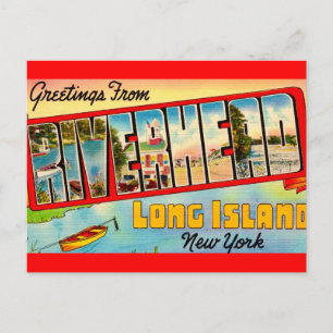 Riverhead Long Island Greeting Postcard