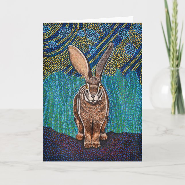 Riverine Rabbit Greeting Card (Front)