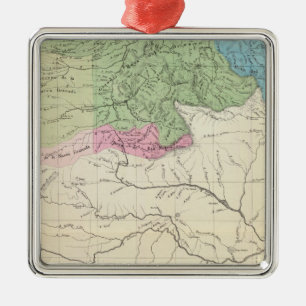 Rivers and Agriculture of Venezuela Metal Tree Decoration