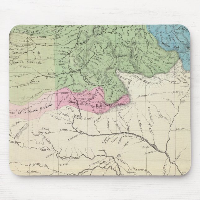 Rivers and Agriculture of Venezuela Mouse Pad (Front)