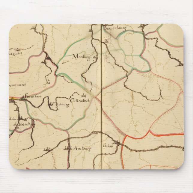 Rivers and Valleys of Germany Mouse Pad (Front)