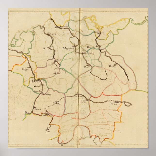 Rivers and Valleys of Germany Poster (Front)