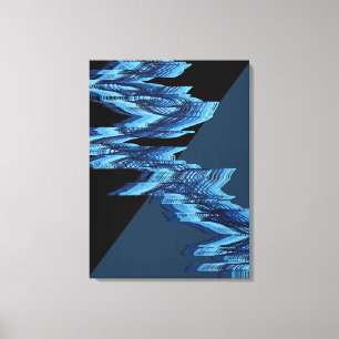 Rivers Flow Pattern Canvas Print