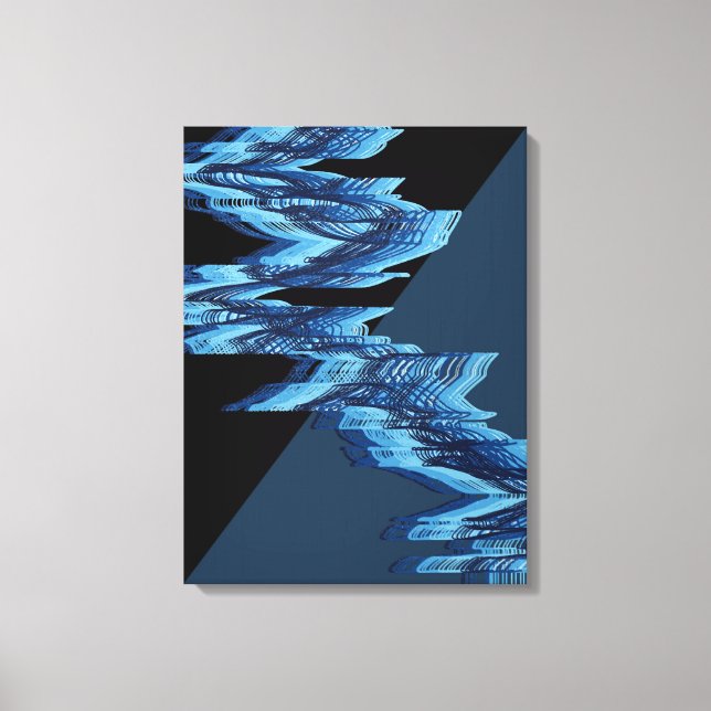 Rivers Flow Pattern  Canvas Print (Front)