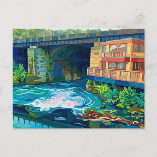 Rivers Meet: Ryburn and Calder at Sowerby Bridge Postcard
