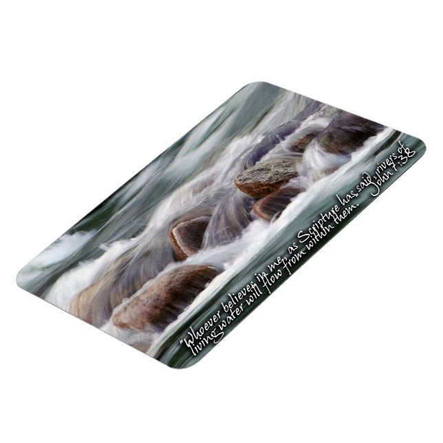 Rivers of Living Water Inspirational Magnet (Left Side)