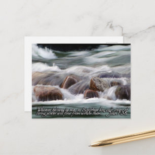 Rivers of Living Water Inspirational Postcard