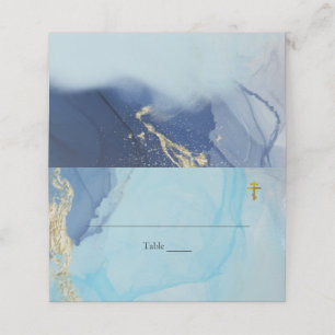 Rivers of Living Water Orthodox Christian Baptism Place Card