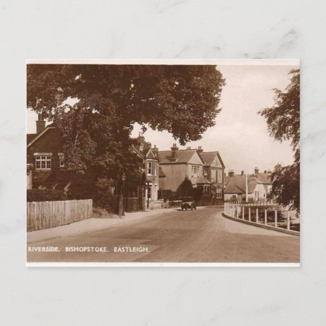 Riverside - Bishopstoke - Eastleigh - Hampshire Postcard (Front)