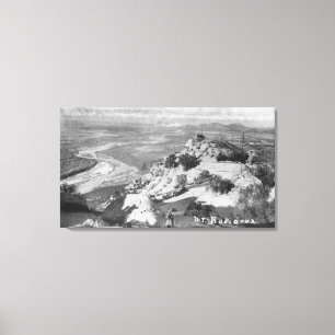 Riverside, CA Mt. Rubidoux Aerial View Canvas Print