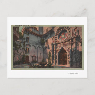 Riverside, CA - View of Mission Inn Courtyard Postcard