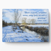 Riverside English Winter Walk - Personalized