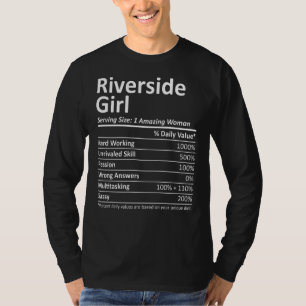Riverside Girl Ca California Funny City Home Roots T-Shirt