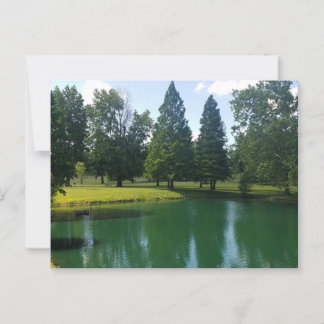Riverside Park Murphysboro Illinois Scenic Pond Postcard
