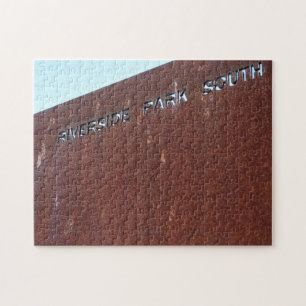 Riverside Park South Rusty Sign New York City NYC Jigsaw Puzzle