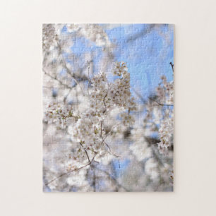 Riverside Park Spring Cherry Blossoms New York NYC Jigsaw Puzzle