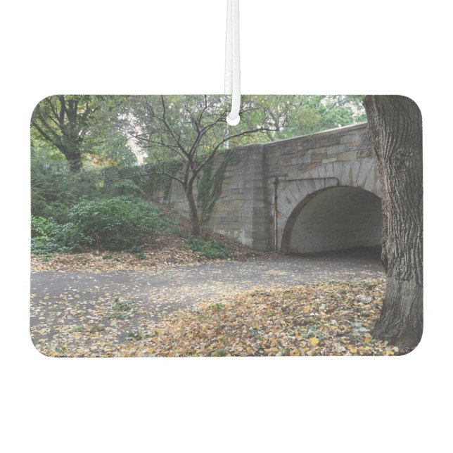 Riverside Park Upper West Side NYC Stone Archway Car Air Freshener (Front)