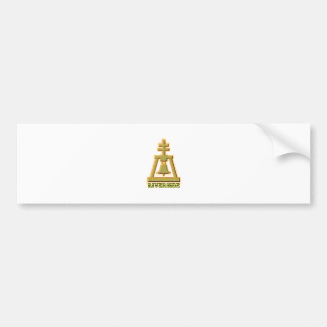 Riverside Raincross Bumper Sticker (Front)