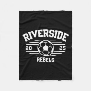 Riverside Rebels Soccer Byll 2025 T Shirt Fleece Blanket