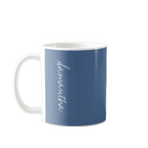 Riverside Rich Ocean Blue Solid Colour Personalise
