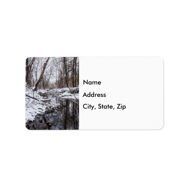 Riverside Snow Address Label (Front)