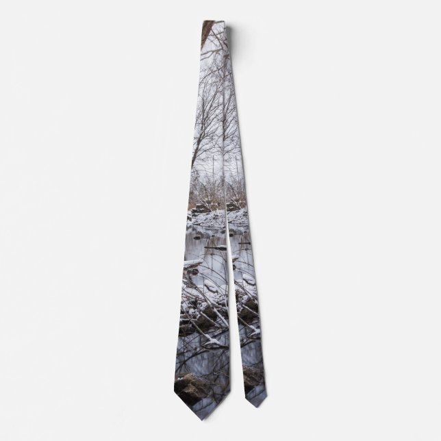 Riverside Snow Neck Tie (Front)