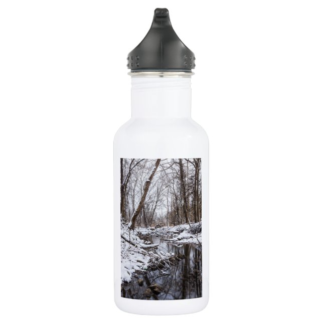 Riverside Snow Stainless Steel Water Bottle (Right)