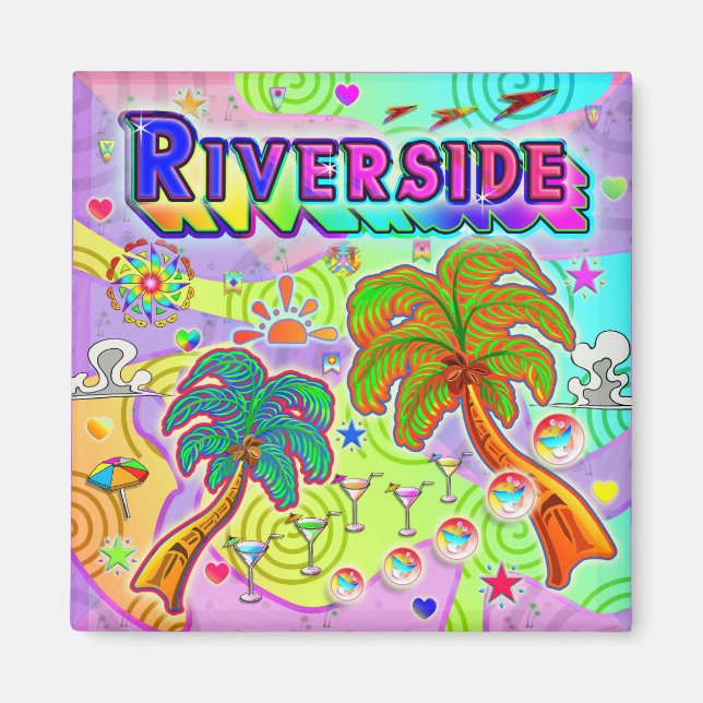 Riverside Vacation Target Magnet (Front)