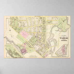Riverside Woollen Mills Atlas Map Poster