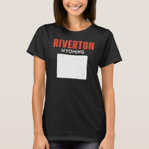 Riverton Wyoming USA State America Travel Wyomingi T-Shirt
