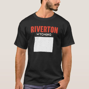 Riverton Wyoming USA State America Travel Wyomingi T-Shirt