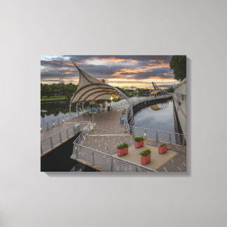 Riverwalk at Tampa Florida Canvas Print