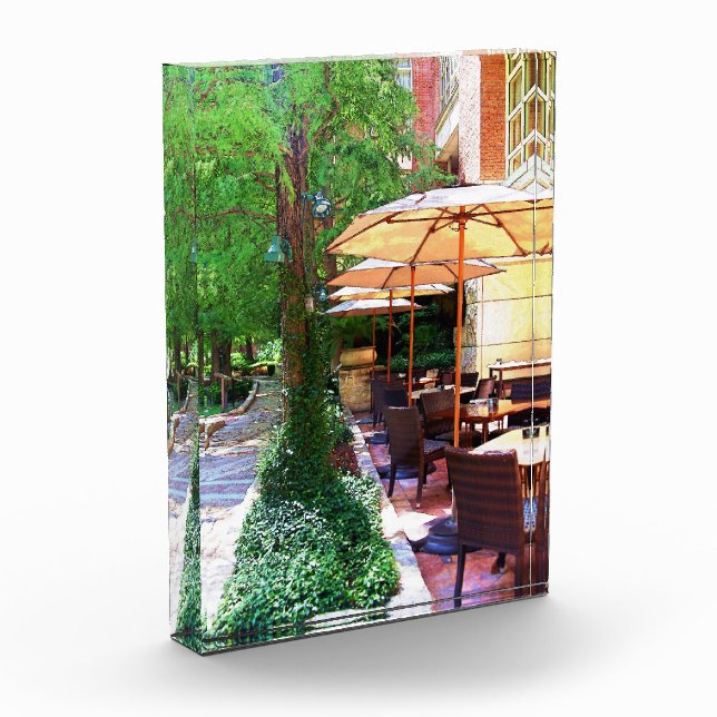Riverwalk Cafe Acrylic Block (Left)
