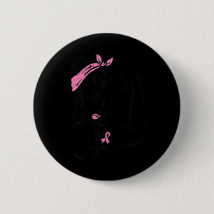 Riveter I Won Awareness Breast Cancer Survivor Wom 6 Cm Round Badge