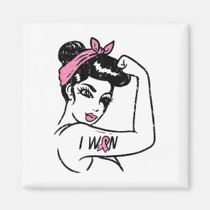 Riveter I Won Awareness Breast Cancer Survivor Wom Magnet