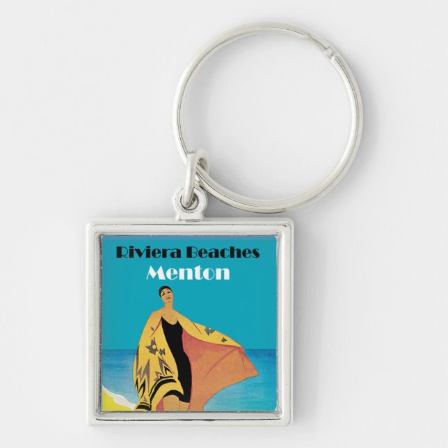 Riviera Beaches ~ Menton Key Ring (Front)