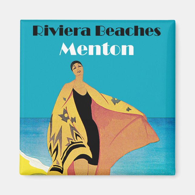 Riviera Beaches ~ Menton Magnet (Front)