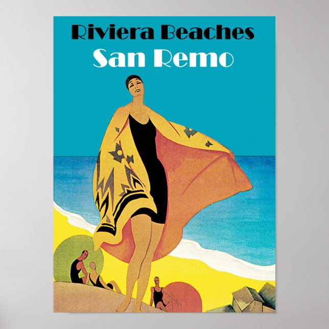 Riviera Beaches ~ San Remo Poster (Front)