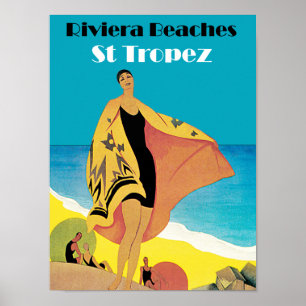 Riviera Beaches ~ St Tropez Poster
