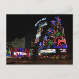 Riviera Las Vegas Double Image Postcards