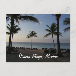 Riviera Maya Cancun Mexico Beach Vacation Postcard