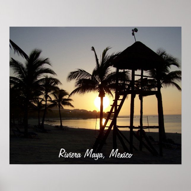 Riviera Maya Cancun Mexico Caribbean Sea Poster (Front)