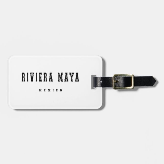 Riviera Maya Mexico Luggage Tag (Front Horizontal)