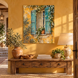 Riviera Shutter Sketch Art Print