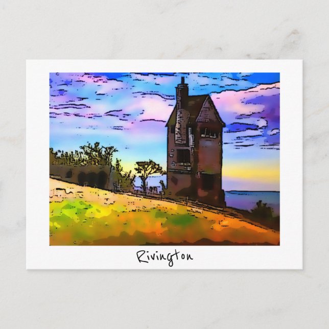 Rivington Pigeon Tower Leverhulmes Garden Horwich Postcard (Front)