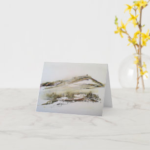 Rivington pike Horwich Watercolour Christmas card