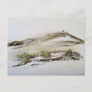 Rivington pike Horwich Watercolour   Postcard