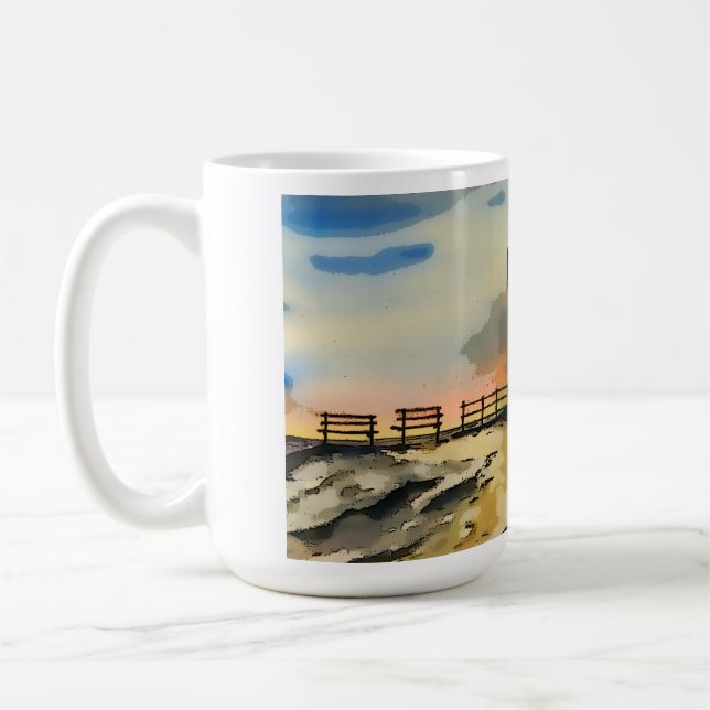 Rivington Pike Lookout Tower Coffee Mug (Left)