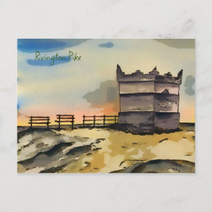Rivington Pike Lookout Tower Postcard